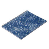 シームレスアース線地形図パターオーガニックター ノートブック (左側)