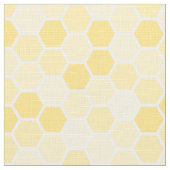 シームレスイエローハニーコーム模様 ファブリック (クローズアップ)