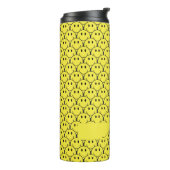 シームレスイエローレトロスマイリー名熱タンブラー タンブラー (回転左)