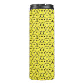 シームレスイエローレトロスマイリー名熱タンブラー タンブラー (裏面)