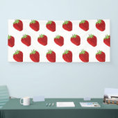 シームレスイチゴの背景 横断幕 (トレードショー)