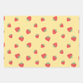 シームレスイチゴ ラッピングペーパーシート (正面3)