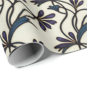 シームレスインジゴバイオレットクロッカスパタオーガニックーン ラッピングペーパー (ロールコーナー)