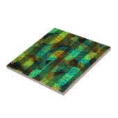 シームレスウィンタークリスマスグリーンブルーパインコーンtr タイル (側面)