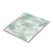 シームレスウィンタークリスマスグリーン松の円錐花序 タイル (側面)