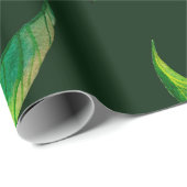 シームレスウォーター色の柑橘類と葉パット ラッピングペーパー (ロールコーナー)