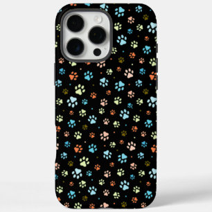 シームレスカラフルな小さな犬の足 iPhone 16 PRO MAXケース