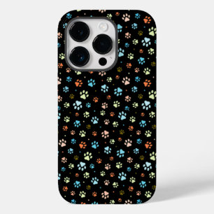 シームレスカラフルな小さな犬の足 Case-Mate iPhone 14 PROケース
