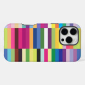 シームレスカラフルストライプ柄 iPhoneケース (裏面横)