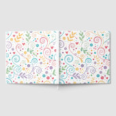 シームレスカラフルドードルパターン ゲストブック (全面)