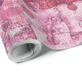 シームレスカラーファブリックパズルパターン ラッピングペーパー (ロールコーナー)