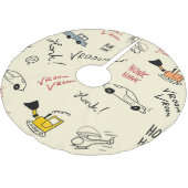 シームレスカースケッチ：キッズベッドシート ブラッシュドポリエステルツリースカート (アングル)