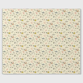 シームレスカースケッチ：キッズベッドシート ラッピングペーパー (フラット)