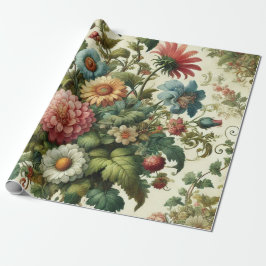 シームレスガーデンデザイン ラッピングペーパー