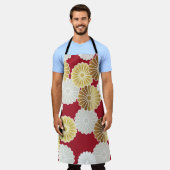 シームレスキク日本のラ エプロン (着用した状態)