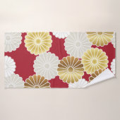 シームレスキク日本のラ バスタオル (バスタオル)