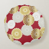 シームレスキク日本のラ ラウンドクッション (裏面)