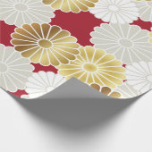 シームレスキク日本のラ ラッピングペーパー (角)