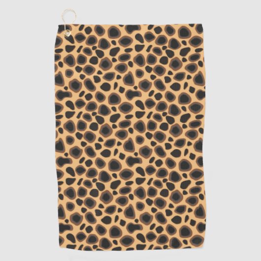 シームレスキリンの皮膚パターン ゴルフタオル (正面)