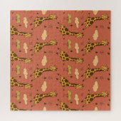 シームレスキリン模様ヴィンテージイラストレーション ジグソーパズル (横)