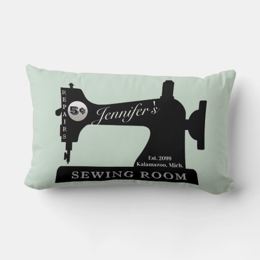 シームレスキルター裁縫ギフト裁縫機械室 ランバークッション (裏面)