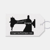 シームレスキルター裁縫ギフト裁縫機 ギフトタグ (正面(横))