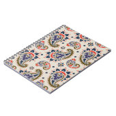 シームレスクラシックなペイズリーパターンデザイン。 ノートブック (左側)