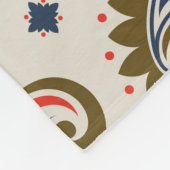 シームレスクラシックなペイズリーパターンデザイン。 フリースブランケット (角)