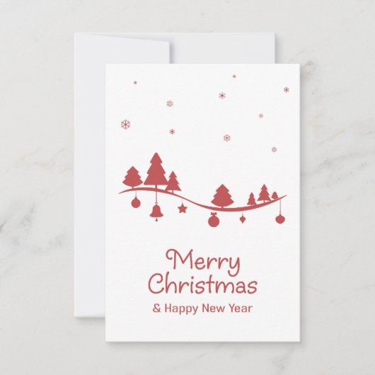 シームレスクリスマスシーズンイラストレーション。 カード (正面)