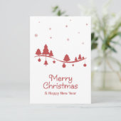 シームレスクリスマスシーズンイラストレーション。 カード (スタンド正面)