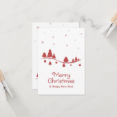 シームレスクリスマスシーズンイラストレーション。 カード (正面/裏面インサイチュ)