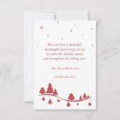 シームレスクリスマスシーズンイラストレーション。 カード (裏面)