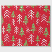 シームレスクリスマスパターン抱き枕 ラッピングペーパー (フラット)
