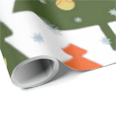 シームレスクリスマスパターン飾抱き枕 ラッピングペーパー (ロールコーナー)