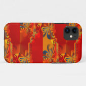 シームレスグラフィックデザイン – 赤オレンジI Case-Mate iPhoneケース (裏面(横))