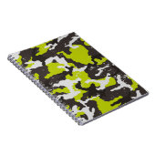 シームレスグランジな迷彩背景。カムフラージュ ノートブック (右側)