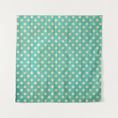 シームレスグランジ水玉模様パターン タペストリー (正面(横))