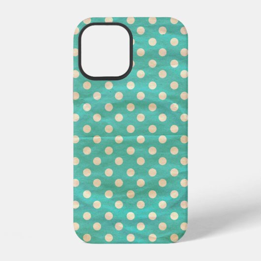 シームレスグランジ水玉模様パターン iPhoneケース (裏面)