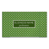 シームレスグリーングラスパターン マグネット名刺 (正面)