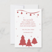 シームレスシーズングリーティングカード。 カード (裏面)