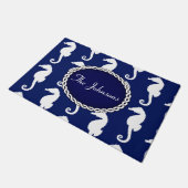 シームレスシーホース模様 ドアマット (アングル)