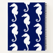 シームレスシーホース模様 ノートブック (裏面)