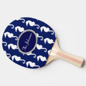 シームレスシーホース模様 卓球ラケット (横)