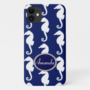 シームレスシーホース模様 iPhone 11 ケース