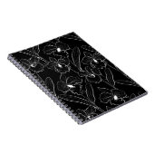 シームレススケッチオーキッドカトレヤの花トロピカル ノートブック (右側)