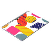 シームレススタイリッシュな抽象芸術ハンド描画パターン。ビント ノートブック (左側)