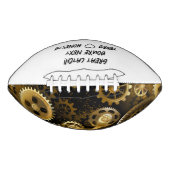 シームレススチームパンク真鍮ギア アメリカンフットボール (正面)