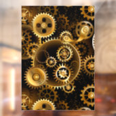 シームレススチームパンク真鍮ギア ウィンドウサイン (シート2)