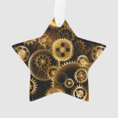 シームレススチームパンク真鍮ギア オーナメント (裏面)