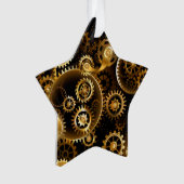 シームレススチームパンク真鍮ギア オーナメント (正面)